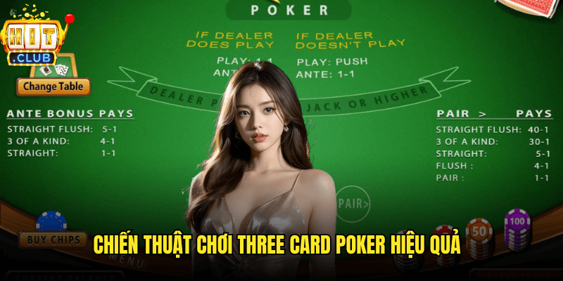 Khám Phá Three Card Poker Tại Hitclub: Hướng Dẫn Toàn Diện Cho Người Chơi 3 Chiến Thuật Chơi Three Card Poker Hiệu Quả